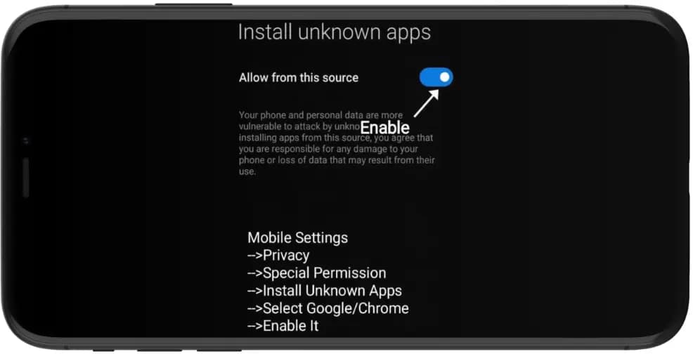 install-unknown-apps-enable